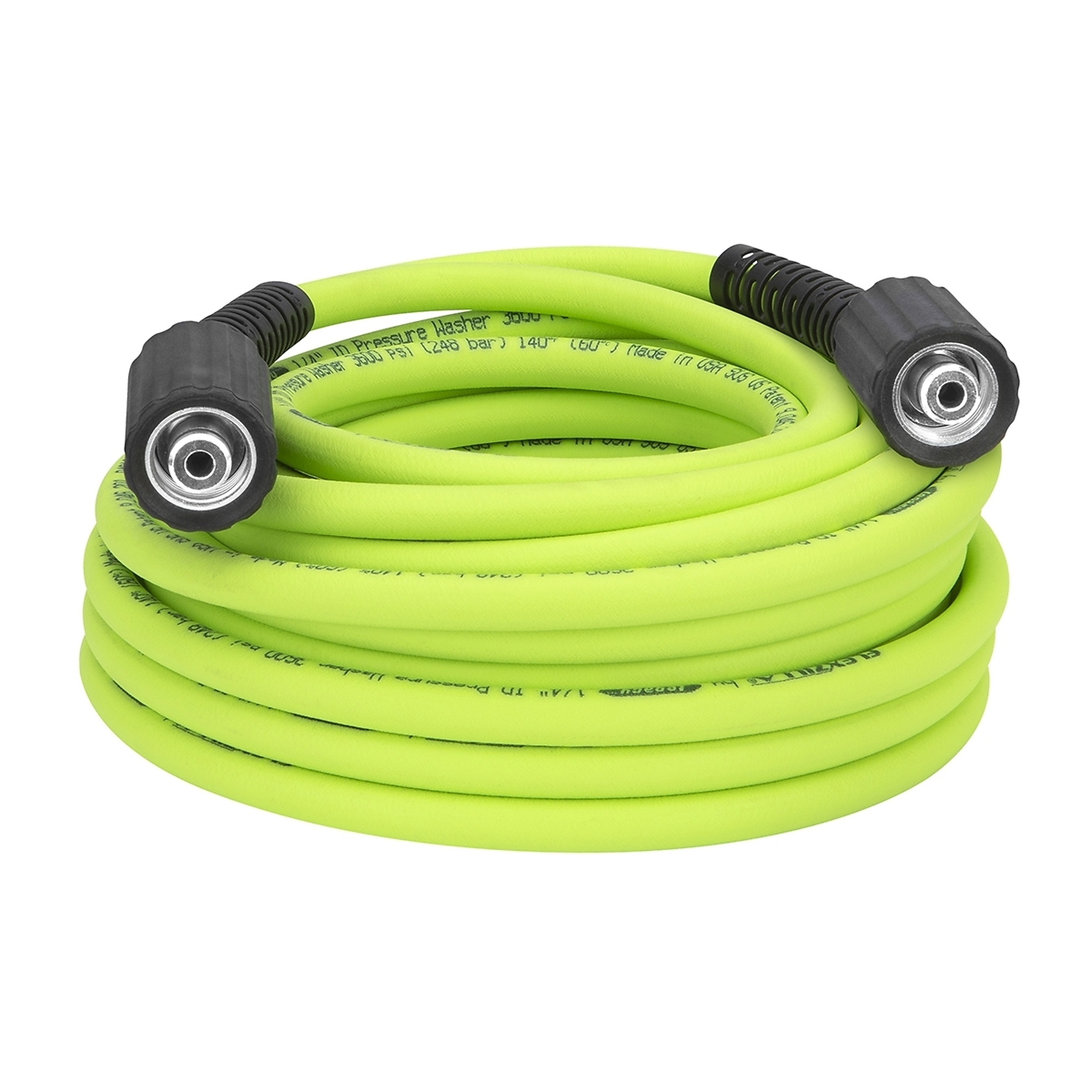Legacy Flexzilla®, Pressure Washer Hose, 1/4in. x 50’, 3600 PSI, Diameter 1/4 in, Length 50 ft, Max. PSI 3600 Model# HFZPW36450M-E